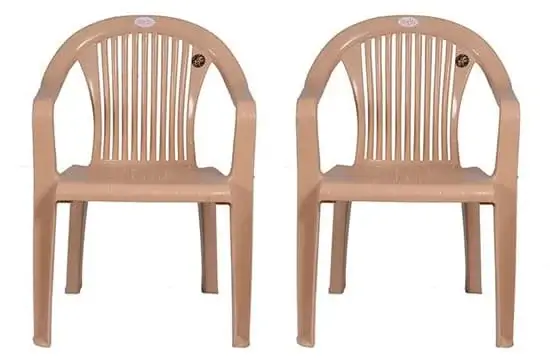 Royal virgin plastic arm chair for home and garden